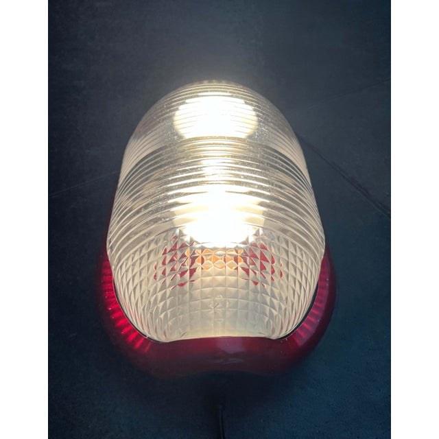 Flos Mid-Century Modern Italian Space Age Red Model Noce Floor Lamp by Achille Castiglioni for Flos, 1970s For Sale - Image 4 of 18