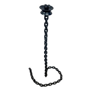 Vintage Wrought Iron Candleholder, 1960s For Sale