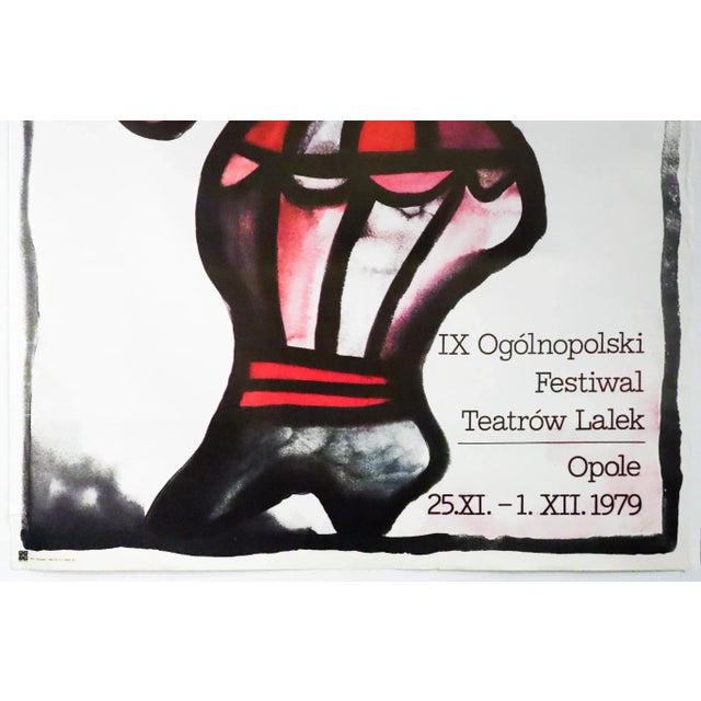 Illustration 1979 Polish Festival Poster - Puppet Theater, Jan Lenica For Sale - Image 3 of 7