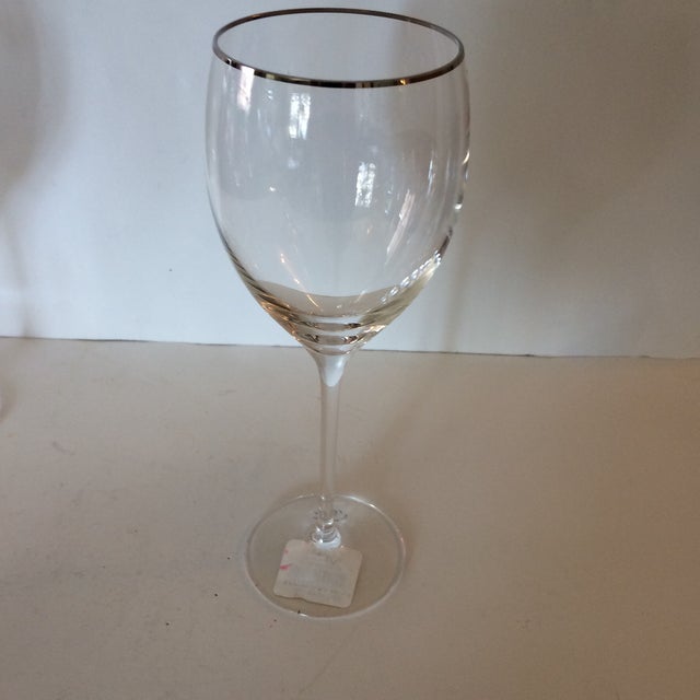 Lenox Timeless Platinum Signature Wine Glasses Set of 5 Chairish