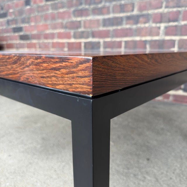Black Milo Baughman Thayer Coggin Rosewood Coffee Table For Sale - Image 8 of 10