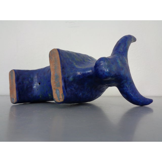 Blue Large Studio Ceramic Bull from Otto Keramik, 1960s For Sale - Image 8 of 18