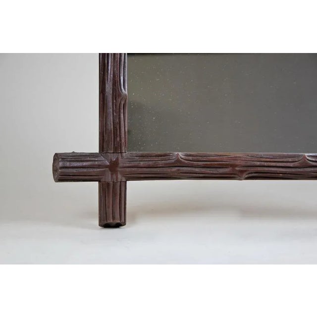 Black Forest Wooden Wall Mirror, Austria, 1900s For Sale - Image 6 of 14
