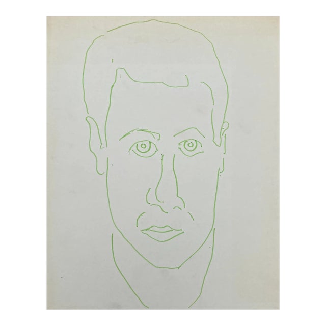 1960s Larry Connatser Self Portrait For Sale