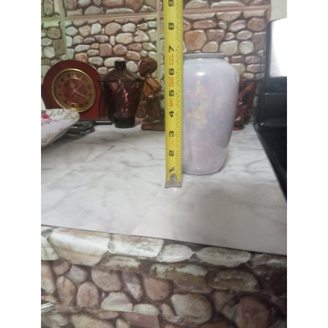 Antique Stunning Opalescent Irridescent White Mother of Pearl Art Glass Vase Checho-Slavakia 7" 19th Century For Sale In Boston - Image 6 of 6