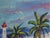 Yvon Grac, The Cros Dei Pin Beach at St. Jean Cap Ferrat, 1990s, Oil Painting on Canvas, Framed For Sale - Image 9 of 18