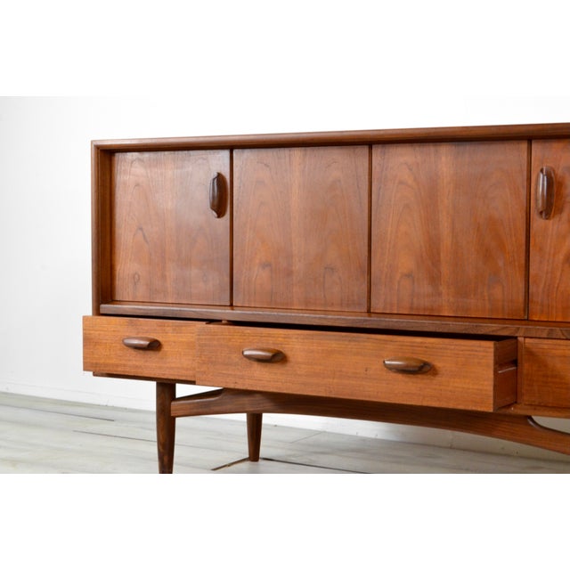 Brown Fresco Sideboard in Teak by Victor Wilkins for G-Plan, 1960s For Sale - Image 8 of 8