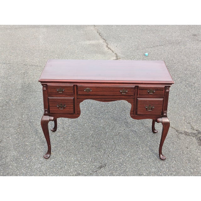 Early 1900s Chippendale Mahogany Desk For Sale - Image 14 of 14