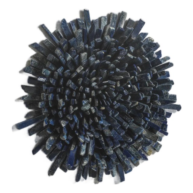 Firnley Gold Framed Crystal Flower Wall Décor, Blue For Sale