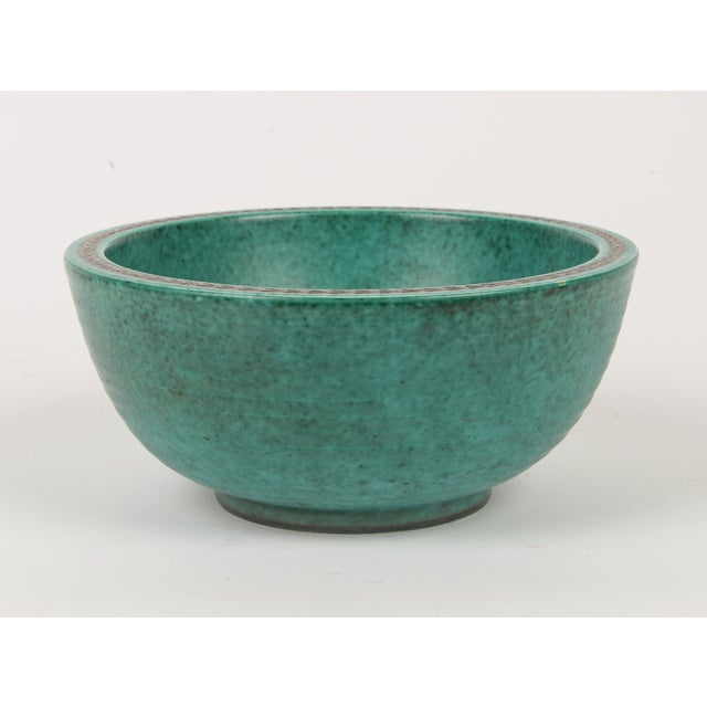 Gustavsberg Argenta Mermaid Bowl by Wilhelm Kage For Sale In New York - Image 6 of 9