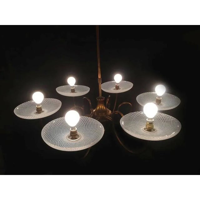 Reticello Chandelier from Venini, 1940s For Sale - Image 6 of 10