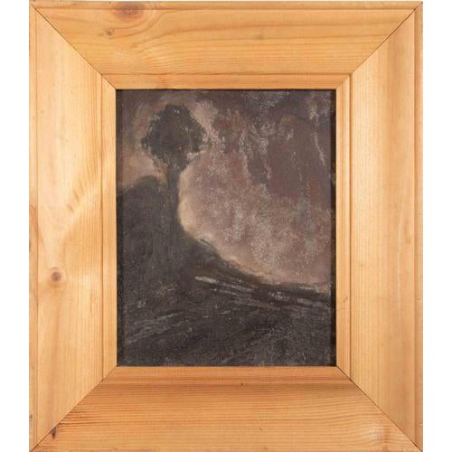 Paolo La Motta, Landscape, 2000s, Oil Painting on Cardboard, Framed For Sale