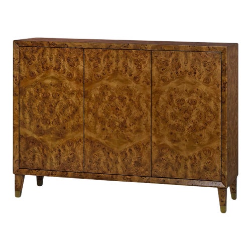 Mid Century Style Burl Credenza