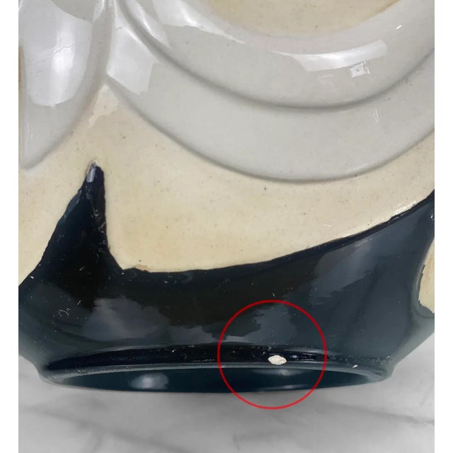 Ceramic Vintage Southwestern Pottery Porcelain Indoor Jardiniere Planter For Sale - Image 7 of 9