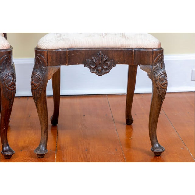 Pair of 18th Century Dutch Rococo Side Chairs For Sale - Image 9 of 12