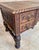 19th Century French Renaissance Hand Carved Desk or Writing Table with Carved St For Sale - Image 10 of 18