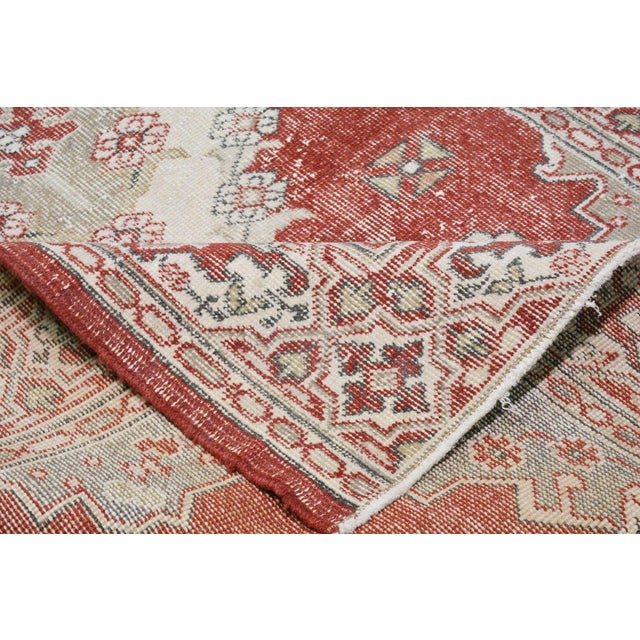 Vintage Turkish Anatolian Hand Knotted Wool Rug, 4'2''x7'1'' For Sale In New York - Image 6 of 6