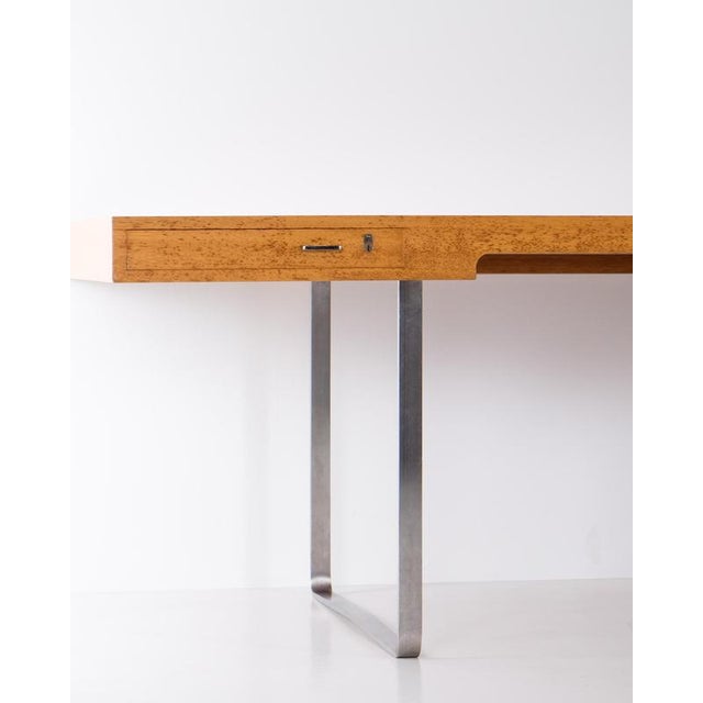 JH 810 Oak Desk attributed to Hans J. Wegner, Denmark, 1970s For Sale - Image 10 of 15