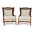 English 1970s Cane and Bamboo Frame Wing Chair For Sale - Image 3 of 5