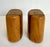 1970s Organic Modern Wood Salt & Pepper Shakers With Striped Inlay For Sale - Image 5 of 8