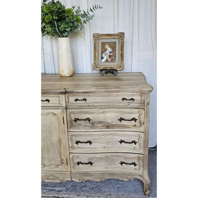 Vintage, French Provincial Sideboard/ Credenza, Triple Dresser For Sale - Image 9 of 18