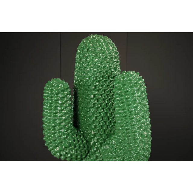 Green Rare 1986 Limited Edition Gufram Multipli Cactus, Signed & Numbered 1257 of 2000 For Sale - Image 8 of 16