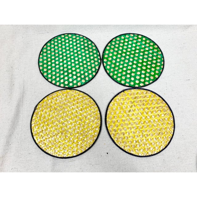 Vintage Raffia Rainbow Trivets-Set of 12 For Sale - Image 9 of 13