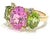 Christina Addison Medium 18 Karat White Gold Gum Drop Ring With Pink Topaz and Iolite For Sale In New York - Image 6 of 12