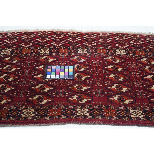 19th Century Antique Turkmen Rug 2'3'' X 4' For Sale - Image 5 of 9