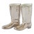 English Silver-Plate Riding Boot Cocktail Jiggers For Sale