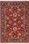 Shabby Chic Floral 1990's Pak-Persian Red/Blue Wool Rug - 6'1'' X 8'9'' For Sale - Image 9 of 9