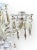 Fostoria Glass Company Pair of American Pressed Glass Three Light Candelabras on Swirled Supports, Early 20th Century For Sale - Image 4 of 12