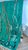 Handmade Moroccan Beni Ourain Rug, Emerald Green Abstract, 9'7" X 6'9" For Sale - Image 14 of 15