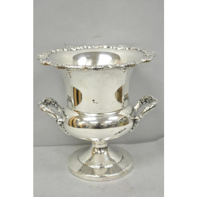 Vintage Victorian Silver Plated Trophy Cup Urn Champagne Chiller Ice Bucket For Sale - Image 13 of 18