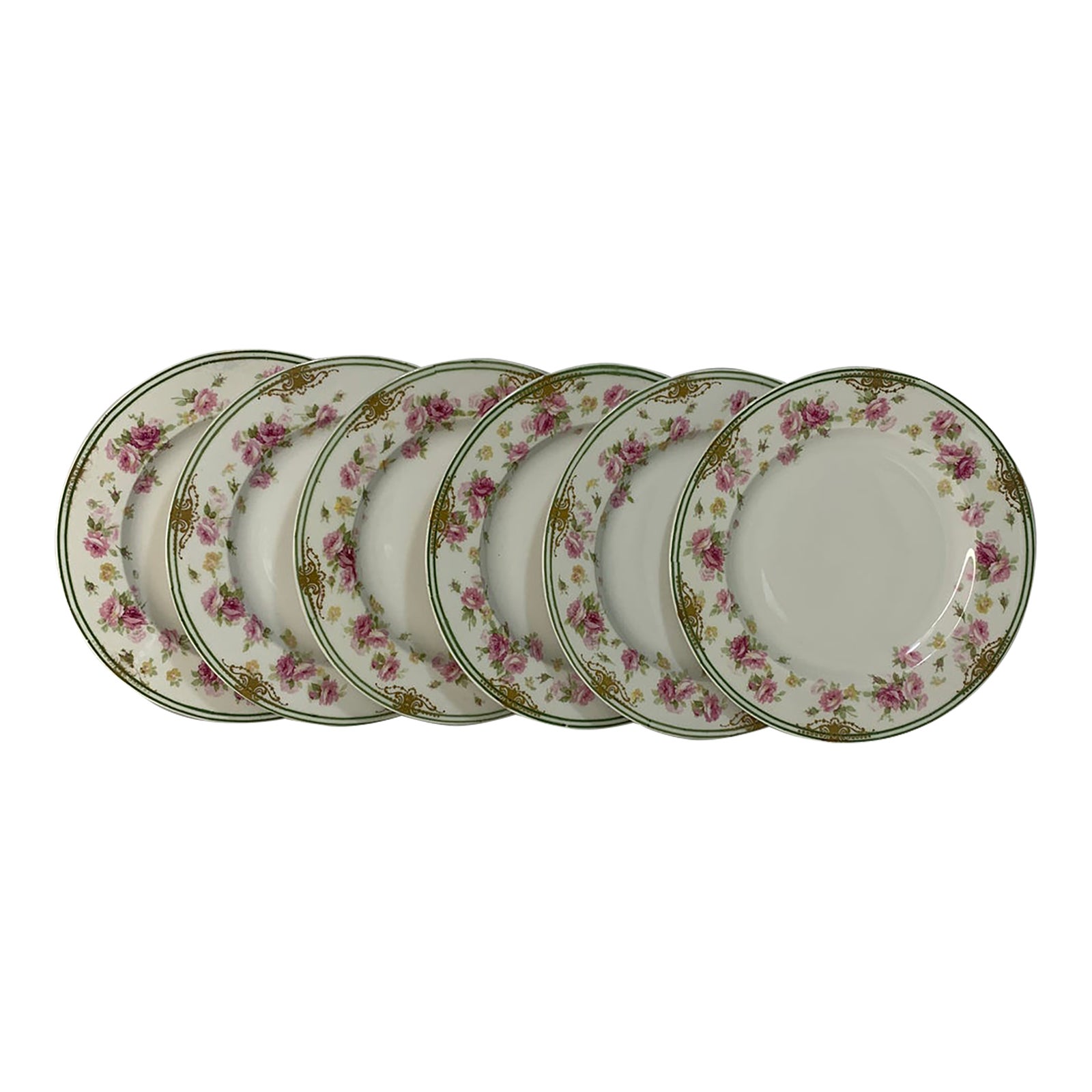 Early 20th Century Theadore Haviland Limoges France Pink Roses