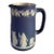 1930s Wedgwood Jasperware Blue and White NeoClassical Pitcher, England For Sale