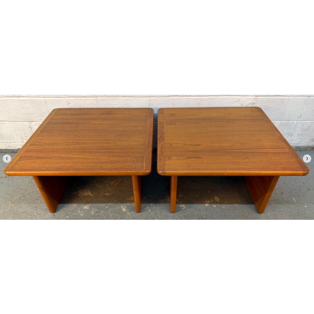 Wood Vintage Danish Teak End Tables by Vildbjerg Møbelfabrik For Sale - Image 7 of 16