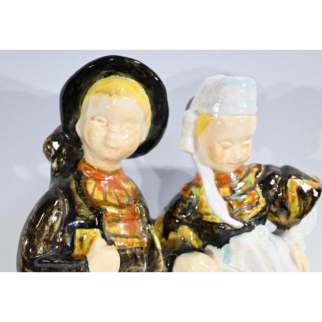 1960s Earthenware Sculpture by Bel Delcourt, 1960 For Sale - Image 5 of 18