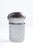 A cylindrical cut crystal jar with beautifully executed all over hobnail and star cutting- a dense, repeating pattern of...