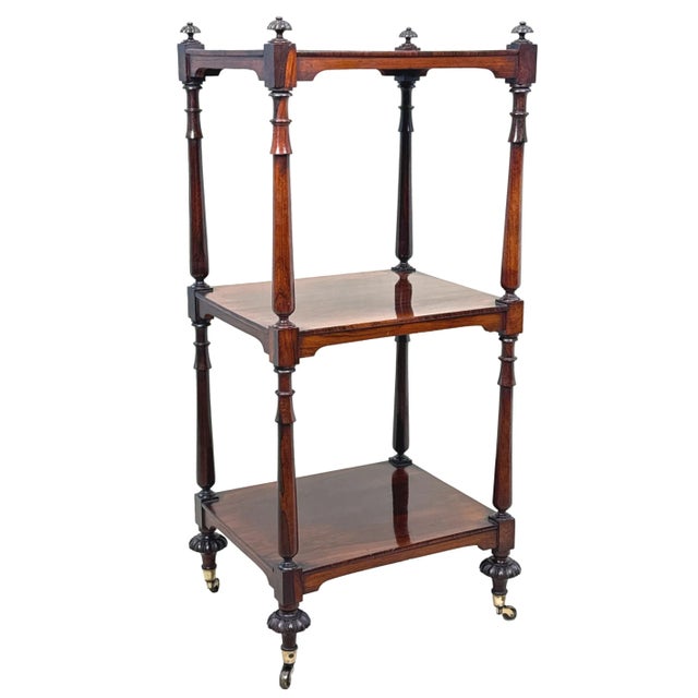 Small Regency Rosewood Whatnot, 1825 For Sale - Image 9 of 14