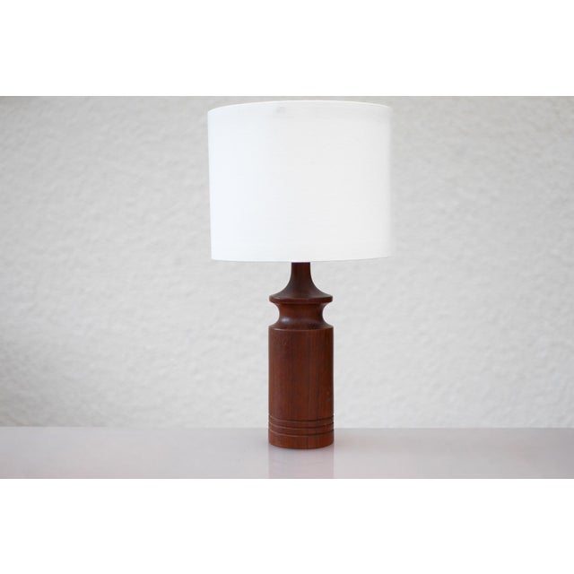 Modern Scandinavian Teak Table Lamp For Sale - Image 4 of 15