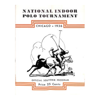 National Indoor Polo Tournament Chicago 1936 For Sale