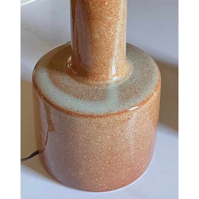 1950s Vintage Gordan and Jane Martz Stoneware Lamps - a Pair For Sale - Image 5 of 8