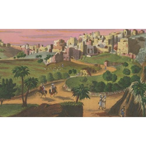 Antique View of Bethlehem, 1850s For Sale - Image 5 of 10