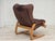 Wood Scandinavian Adjustable Armchair in Furniture Leather and Bentwood, 1970s For Sale - Image 7 of 18