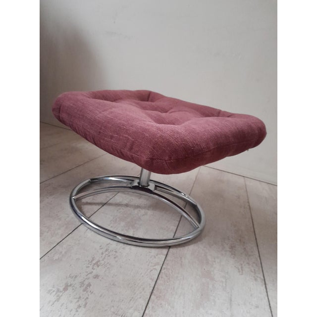 Vintage Gelderland Model 400 Swivel Lounge Chair and Ottoman by Jan Des Bouvrie for De Ster Gelderland, 1970s For Sale - Image 10 of 15