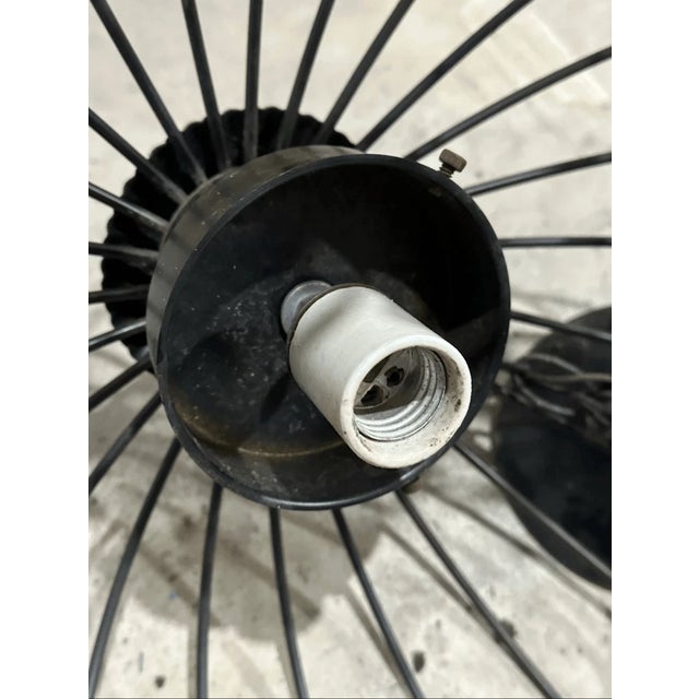 Mid-Century Modern Vintage Umanoff Mid Century Modern Cage Design Pendant Light For Sale - Image 3 of 6