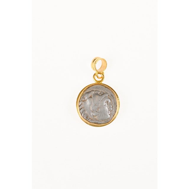 Early 21st Century Ancient Greek Drachm Pendant For Sale - Image 5 of 10
