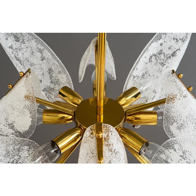 Metal Vintage Chandelier by Rupert Nikoll, 1960s For Sale - Image 7 of 18
