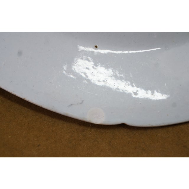 White Antique 1825 Stephan Folch Bamboo & Basket Ironstone China Platters - Set of 4 For Sale - Image 8 of 14